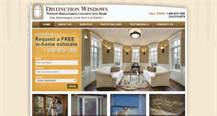 Desktop Screenshot of distinctionwindows.com